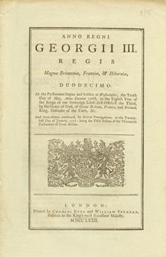 An Act for allowing the free Importation of Rice into this Kingdom, from any of His Majesty's Colonies in America, for a limited Time