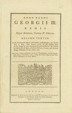 An Act for allowing the Importation of Wheat, Wheat-flour, Indian Corn, Indian Meal, Biscuit, Pease, Beans, Tares, Callivancies, and all other Sorts of Pulse, from His Majesty's Colonies in America, into this Kingdom, for a limited Time, free of Duty