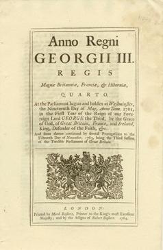 An Act for granting a Bounty upon the Importation of Hemp, and rough and undressed Flax, from His Majesty's Colonies in America