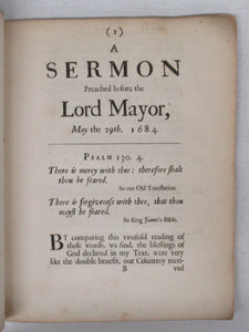 A Sermon Preach'd before the Right Honourable Sir Henry Tulse, Lord Mayor, And the Court of Aldermen, And the Citizens of the City of London, On May the 29th 1684. Being the Anniversary-day of His Majesty's Birth, and happy Return to his Kingdoms