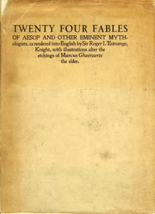 Twenty Four Fables of Aesop and Other Eminent Mythologists