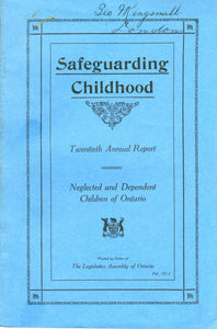 Safeguarding Childhood: Neglected and Dependent Children of Ontario
