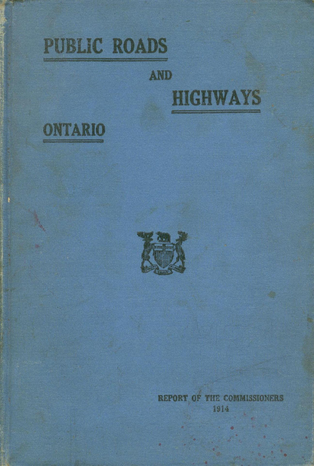 Report of the Public Roads and Highways Commission of Ontario 1914