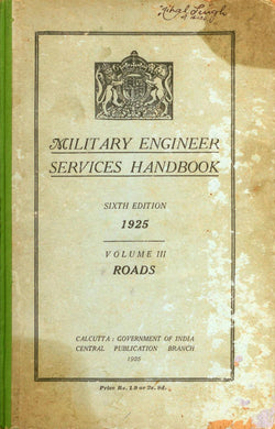 Military Engineer Services Handbook. Volume III: Roads