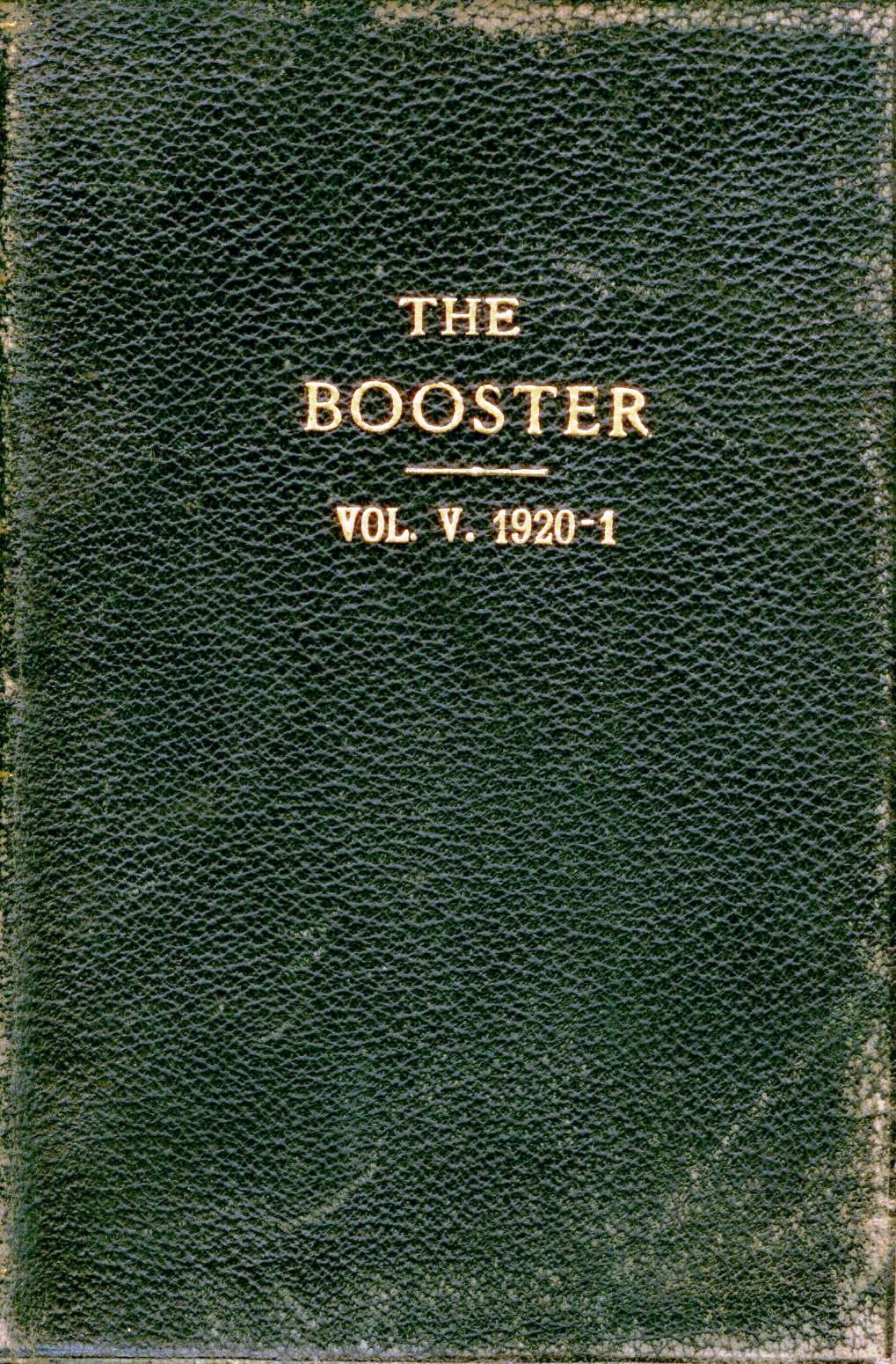 100-Ton Booster.  Volume 5, 1920-21