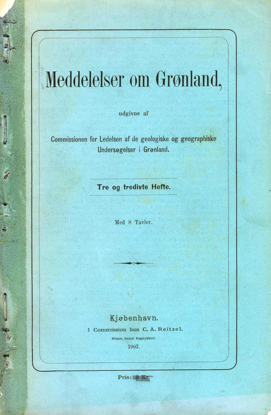 Meddelelser om Gronland Vol. 33