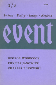 EVENT: Fiction, Poetry, Essays, Reviews. 2 / 3