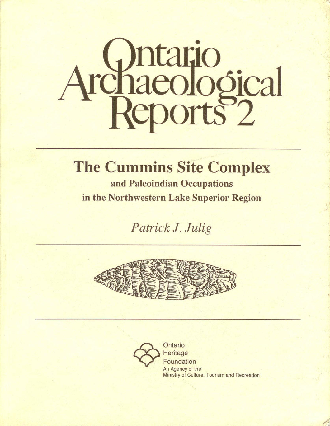 The Cummins Site Complex and Paleoindian Occupations in the Northwestern Lake Superior Region
